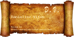 Danielisz Vitus névjegykártya